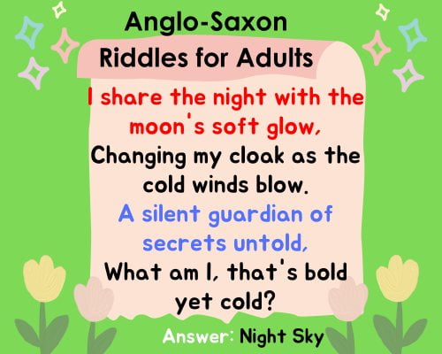Anglo-Saxon Riddles for Adults