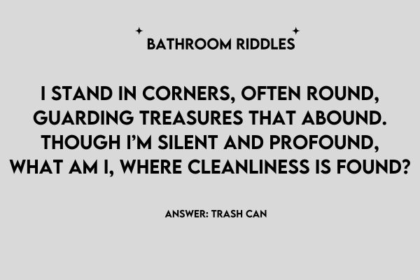 Best Bathroom Riddles with Answers