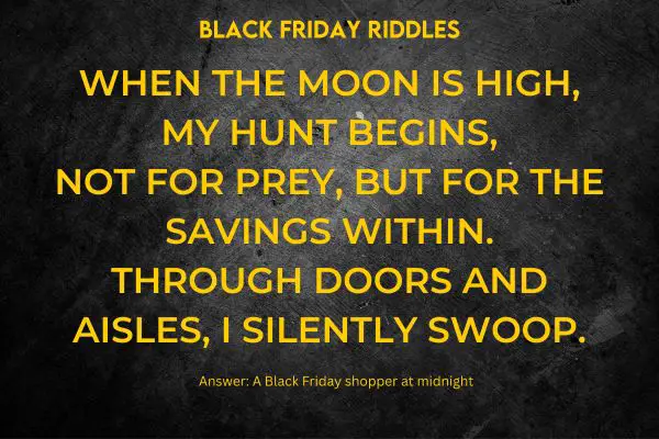 Best Black Friday Riddles with Answers
