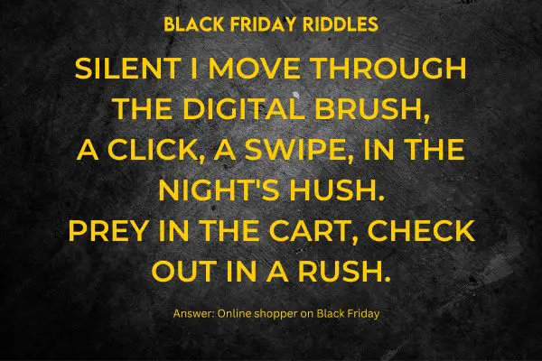 Black Friday Riddles for Adults