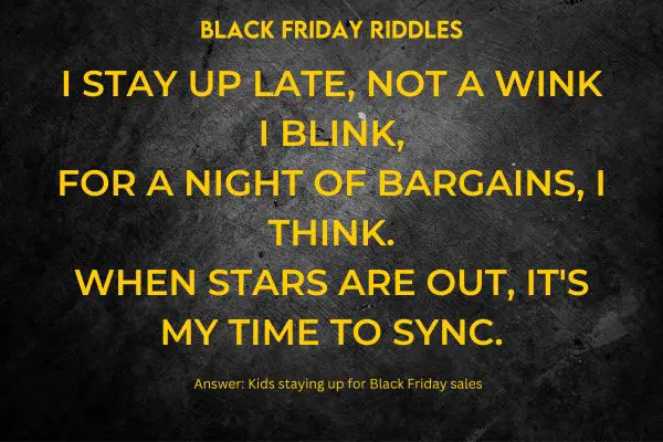 Black Friday Riddles for Kids