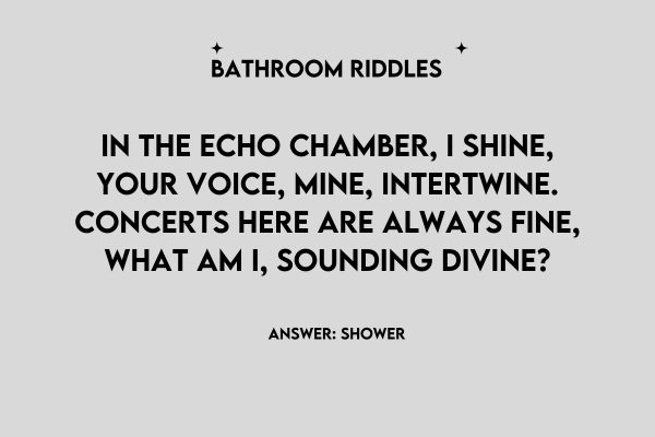 Funny Bathroom Riddles