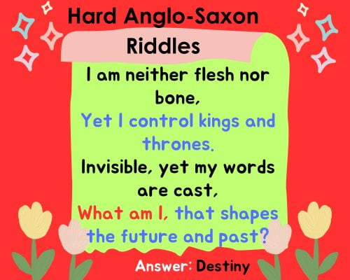 Hard Anglo-Saxon Riddles