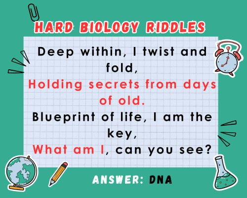 Hard Biology Riddles