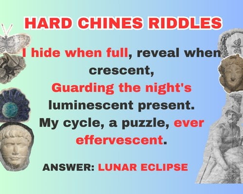 Hard Chines Riddles