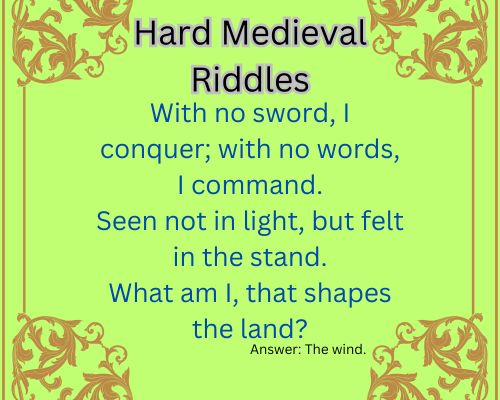 Hard Medieval Riddles