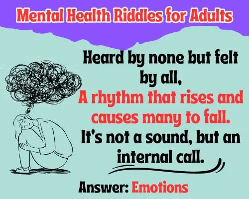 Mental Health Riddles for Adults